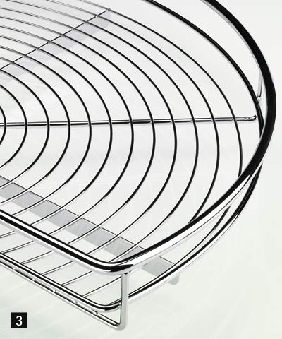 Preisvergleich Produktbild Dreiviertelkreis-Eckschrankdrehbeschlag 820 mm, verchromt