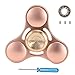 Produktbild Fidget Spinner, Pure Copper High-Speed 4-6 Minute Camp Stress Reducer Tri-Hand Spinner Relief mit 1 Ersatzbär von Gulin (Kupfer)