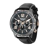 SECTOR Herren Analog Quarz Uhr mit Leder Armband R3251575013