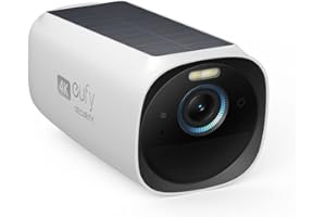 eufy Security eufyCam 3, überwachungskamera aussen, 4K kabellose überwachungskamera solar mit Gesichtserkennung K.I., Farbige Nachtsicht, Gebührenfreie Nutzung.