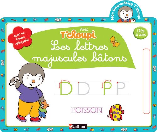 Download Mon livre-ardoise T'choupi Les lettres majuscules bâtons Download Mon livre-ardoise T'choupi Les lettres majuscules bâtons