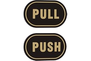 Andchi 2tlg. Büro Schilder Offiziellen Schilder Türschild Türblätter Pull Push Zug- und Druckplatten in Arcyl 80 * 120 * 4mm (EN-Pull+push)