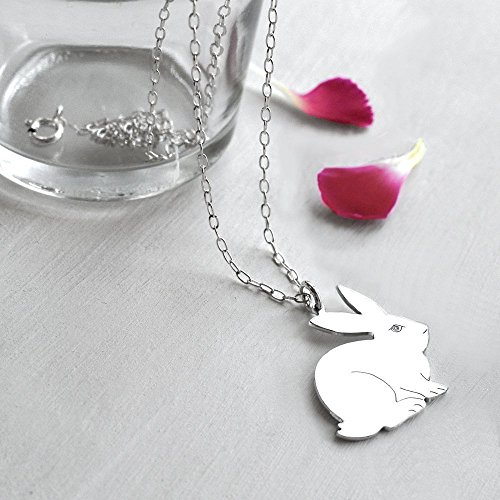 Personalised Sterling Silver Bunny Rabbit Necklace