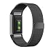 Produktbild Greatfine Replacement Wrist Band for Fitbit Charge 2 Armband Sport Smart Watch Strap Fitness Tracker Uhrenarmband Ersatzband Bügel für Fitbit Charge 2 (Blackmilan, Large)