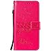 Produktbild Tosim Huawei [Mate 20 Lite] Hülle Leder, Klapphülle mit Kartenfach Brieftasche Lederhülle Stossfest Handy Hülle Klappbar für Huawei Mate20 Lite - TOHHA100555 Hot Pink
