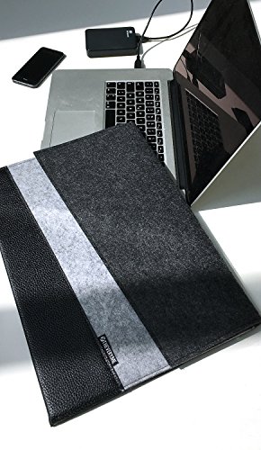 TheVery® – Designer Case Tasche Hülle für 12“ Tablet, Laptop, Netbook wie Apple Macbook Air Pro: Innenmaß: 30x22cm – Außenmaß: 34x25cm - 5