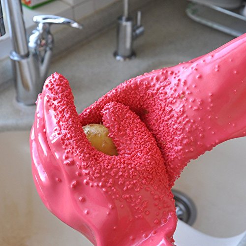 Hrph Startseite geschälte Kartoffel Reinigung Handschuhe Neue kreative Küche Peeling Obst DIY Haushaltshandschuh - 3