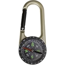 Boussole mousqueton d'orientation compacte 50 ORANGE Boussole mousqueton d'orientation compacte 50 ORANGE