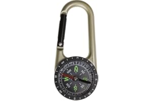 Cao Mixte 254 Boussole Mousqueton, Noir, 10 8x4 5cm EU