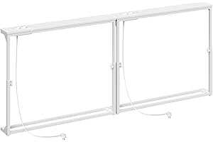 ‎HOOBRO HOOBRO Schmaler Konsolentisch (15 cm breit), 2er-Set, höhenverstellbar (63.5-83.5 cm), Sofatisch mit Ladestation, Beistelltisch, Flurtisch für den Eingangsbereich, Flur, Weiß EWW95CXGP201