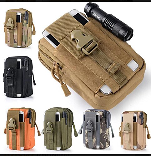 Zeato - Sac tactique EDC, gadget pour ceinture pour téléphone portable iPhone 6/6 Plus 7/7 Plus, Samsung Galaxy S7 S8 S6, LG, HTC et autres