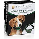 Anti-Bell Hundehalsband von Pets Finest, Erziehungshalsband mit Ton- & Vibrationsfunktion