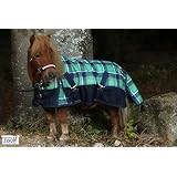 1200 D Regendecke Outdoor Grün Karo Minishetty Shetty 200 Gr. 65 70 75 80 85 90 95 100 Halsteil seperat erhältlich Tysons (95)