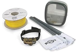 PetSafe - Clôture Anti-Fugue Deluxe avec Collier spécial Chat (Sangle avec Section élastique) - Étanche - Facile à Installer et à Utiliser - 4 Niveaux de Stimulation – Collier Anti-étranglement