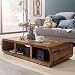 Produktbild FineBuy Design Couchtisch PALU 120 x 60 x 30 cm Sheesham Holz Massiv | Wohnzimmertisch Rechteckig Braun Ablage | TV Lowboard Bank Massivholz | Design Holztisch Wohnzimmer