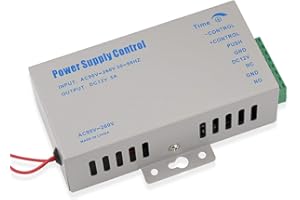 LIBO SMART HOME LIBO Access Control Netzteil K80 Netzschalter DC 12V 5A AC 110~260V für alle Arten Access Control System Türschloss mit Zeitverzögerung (K805A)