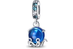 TINSLO Ciondolo Argento Sterling 925 con Cubic Zirconia Pendenti per Pandora Braccialetti, Compatibile con Braccialetti e Collane europei, perfetto Regali per Moglie e Ragazze B3
