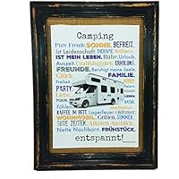 Camping entspannt. Druck Poster A4 Wohnmobil Womo Camper Caravan Geschenk AnneSvea Typo Deko Womo
