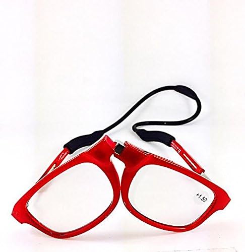 Loopies Magnetic Photochromic Reading Glasses. Unisex, Adjustable, Front Connecting, Flexi Neck Loop,Case & Cloth