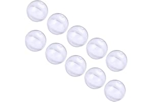 Bongles 10pcs Kunststoff Leeren Runde Spielzeug Kapsel Transparente Kunststoff-Spielzeug 32mm Kapsel Spielzeug-Preis-Kugel