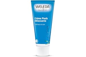 WELEDA - Crème Pieds délassante - Délasse et rafraîchit - Efficace en cas de transpiration et d'inconfort, idéal pour les sportifs - NATRUE* - 75 ml