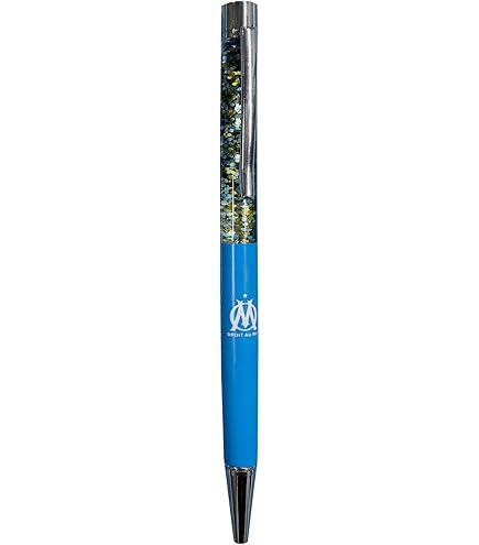 Stylo 4 Couleurs Olympique De Marseille OM - Collection Officielle, Encre Bleu Rouge Vert Noir