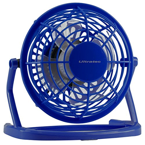 Ultratec USB Mini- Ventilator/Lüfter für den Schreibtisch, Blau
