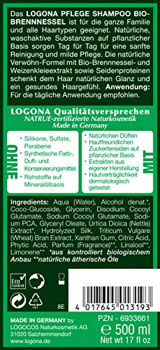 Logona Pflege Shampoo Brennessel 500 ml - 2