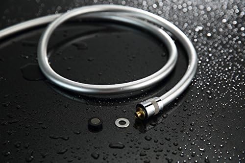 TWJD 2 M Shower Hose Flexible Double Interlocked Anti-Kink Replacement Shower Pipe Chrome Finished