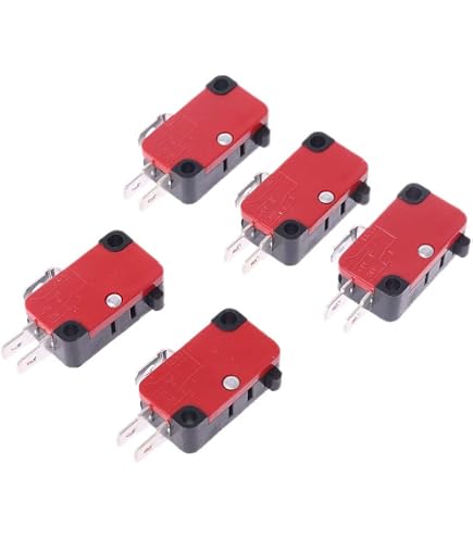 5 Micro-interrupteurs à Bouton-poussoir KW3-OZ 16A AC125/250V SPDT - Marque Uxcell