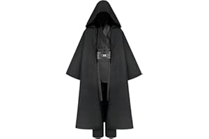 Gothden Tunika-Kostüm Kapuzenmantel Ritter komplettes Set Halloween Cosplay Maskerade Party-Kostüm