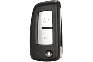 THAYLA Coque Clé Télécommande 2 Boutons Compatible avec Renault Clio 3, Kangoo, Master, Modus, Twingo,Trafic, Wind (Coque+2 Switchs)