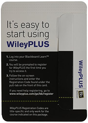 Fundamentals of Physics Extended, Tenth Edition Wileyplus Blackboard Card