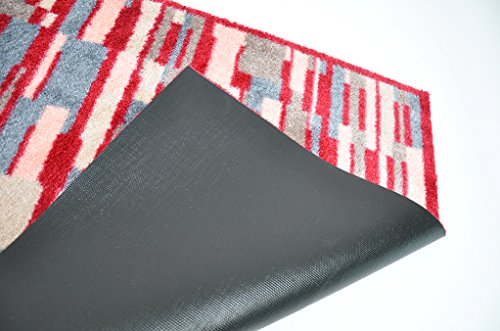 LifeStyle-Mat 150159 Läufer Rechtecke mit Rand, waschbar und rutschfest, Mikrofaser, 67 x 170 cm, bunt - 2