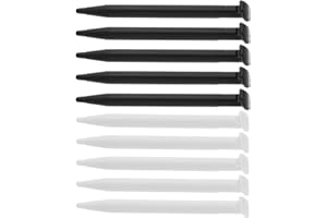 The Lord of the Tools Stylus Pen Touch Screen Pen Touch Pens Compatible with Nintendo 2DSXL/2DSLL for Control Video Games White and Black Plastic Pack of 10