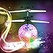 Price comparison product image OCDAY RC Flying Ball, Remote Control Helicopter Toys Infrared Induction Disco Music Ball with LED Lights Gift for Kids (With Music)