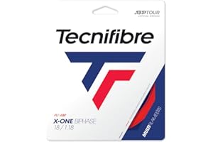 Tecnifibre Cordaje Tenis X-One BIPHASE 12 m Negro 1.24 mm