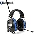 Price comparison product image Protear Bluetooth & Radio AM/FM Ear Protector,Hearing Protection Safety Earmuffs with Boom Microphone,NRR 25dB Electronic Noise Reduction Safety Ear Muffs for Working Mowing Construction