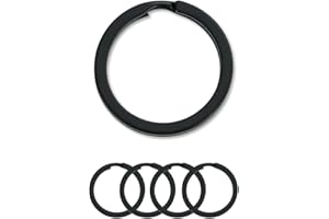 Tectonic 32mm Large KeyRings Heavy Duty for KeyChain Hoops, Car Keys & Home Keys, Key Rings are suitable for Men & Women (4-Pack) - 1 Year, Full warranty