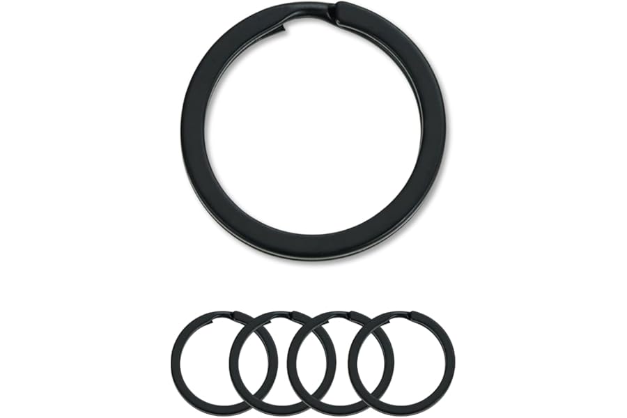 Tectonic 32mm Large KeyRings Heavy Duty for KeyChain Hoops, Car Keys & Home Keys, Key Rings are suitable for Men & Women (4-Pack) - 1 Year, Full warranty