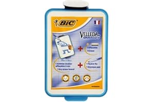 ‎BIC BIC 841360 Whiteboard-Tafel inklusiv Stift und Radierer, 26 x 19