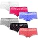 Produktbild Bongual 6er Damen Panties Hipster Panty mit Muster, Hotpants Boxershorts, Unterhose aus Baumwolle (M/34, Rauten)
