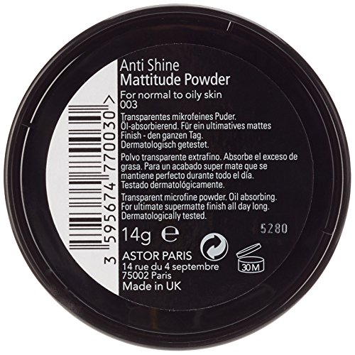 Astor Anti Shine Mattitude Powder, Farbe 3 Nude Beige, 1er Pack (1 x 14 g) - 3