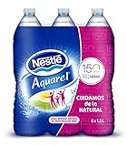 agua 2 litros mercadona Pack 6 botellas agua Aquarel natural 1,5 l