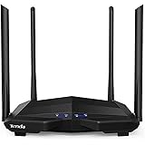 Tenda AC10 AC1200 Wireless Smart Dual-Band Gigabit WiFi Router, MU-MIMO, 4 Gigabit Ports, 867Mbps/5 GHz+ 300Mbps /2.4GHz, Sup