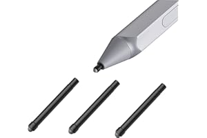 SUEEWE [3 Pezzi] Originale Punte di Ricambio per Microsoft Surface Pen, Originale (HB) Alta Sensibilità e Penna di Controllo Preciso Ultra Resistenti per Surface Pen (Modello 17760) e Surface Pro 4 Pen, Nero