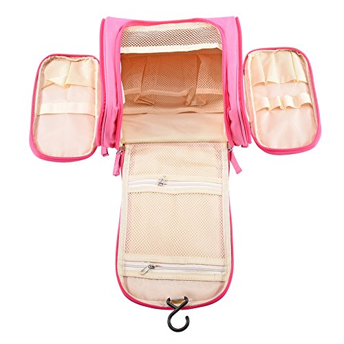 iRegro Wasserdicht Große multifunktionale Kulturtasche, Kosmetiktasche, Premium Kulturbeutel, Kulturbeutel Dusch-Tasche für Reisen, Pflegeprodukte, Makeup usw. - 4