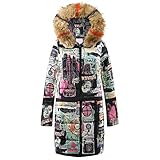 iHENGH Neujahrs Karnevalsaktion Damen Herbst Winter Bequem Mantel Lässig Mode Jacke Frauen Winter Long Down Cotton Damen Parka Kapuzenmantel Steppjacke Outwear