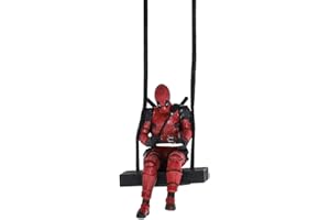 SRJQXH Car Mirror Hanging Accessories, Deadpool Car Pendant for Mirror, Rear View Mirror Accessories, Adjustable Lanyard, for Indoor Car Rear View Mirrors