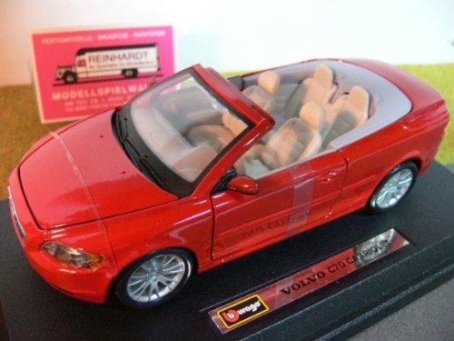 Preisvergleich Produktbild BBurago 18-21025 - Star Collezione 1:24 Volvo C70 Cabriolet rot